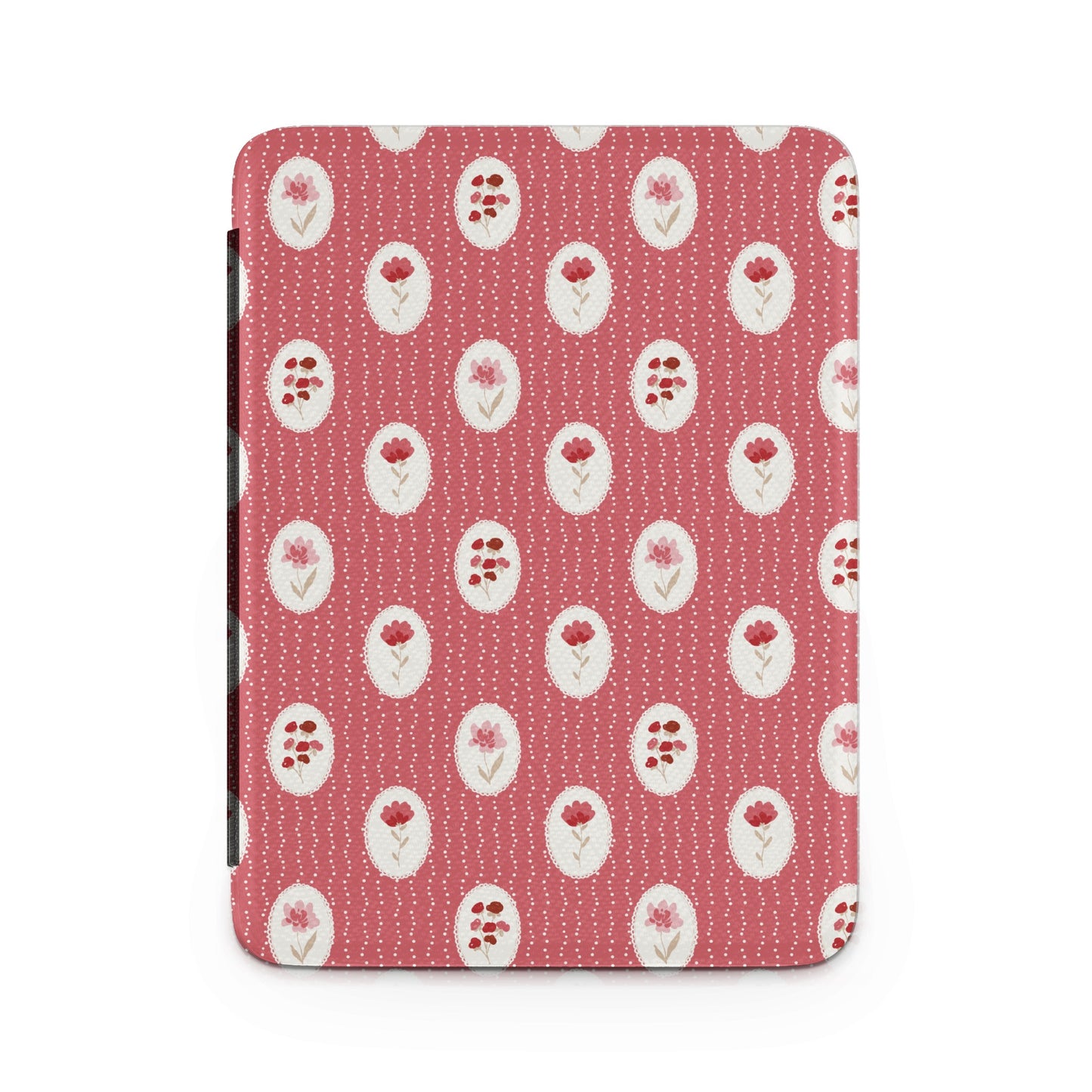 Red Floral Pattern Case for Tablets and E-Readers