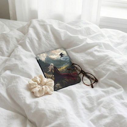 White Hair Person Red Cloak Dragon Mountain View product type