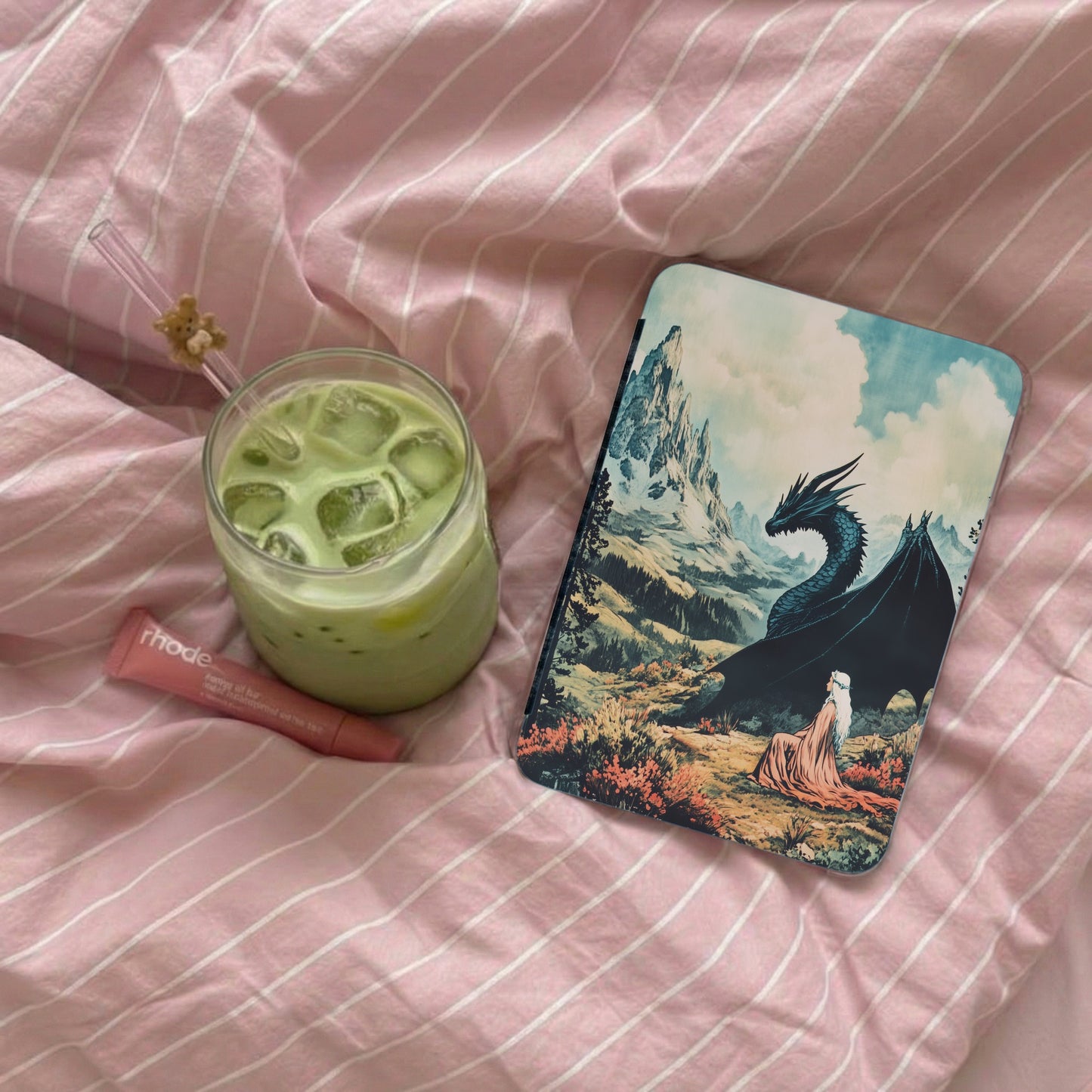 Majestic Dragon Woman Mountain Art Scene Product Type