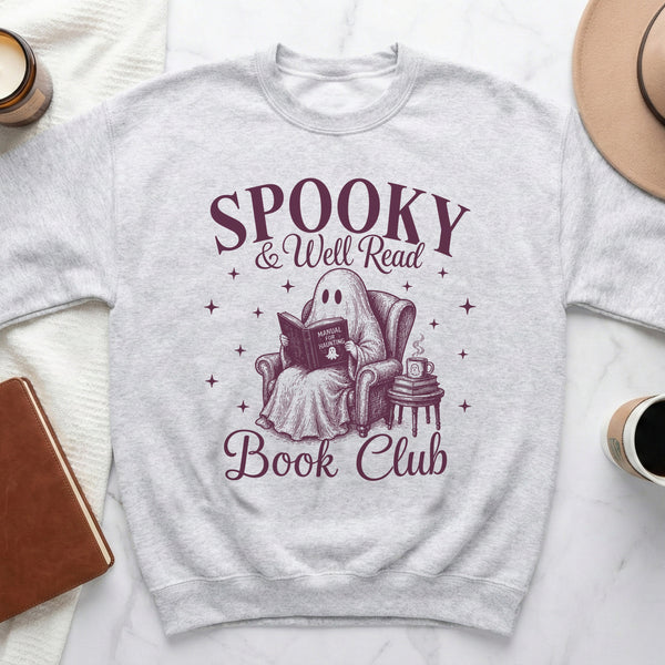Well Read Ghost Sweatshirt in Ash