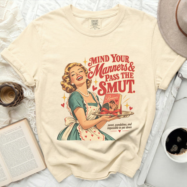 Pass The Smut Tee in Ivory