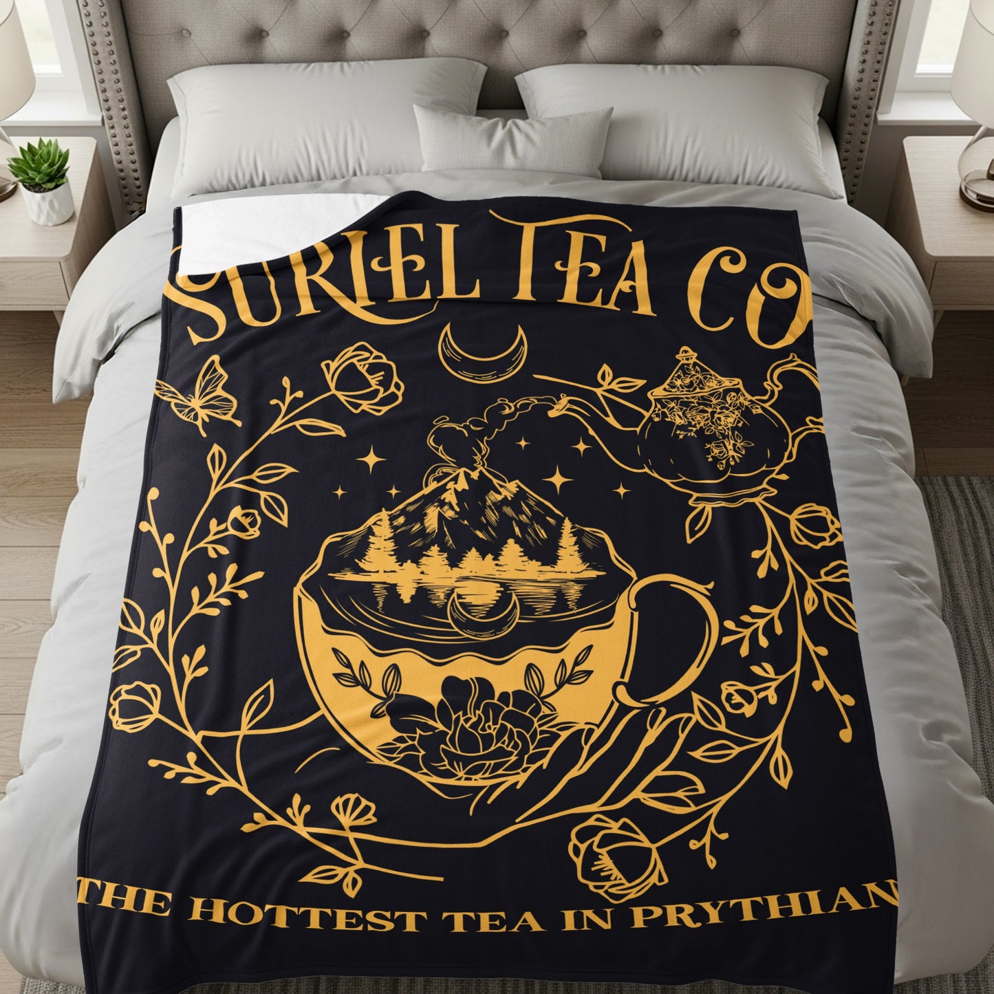 Suriel Tea Co The Hottest Tea in Prythian Blanket