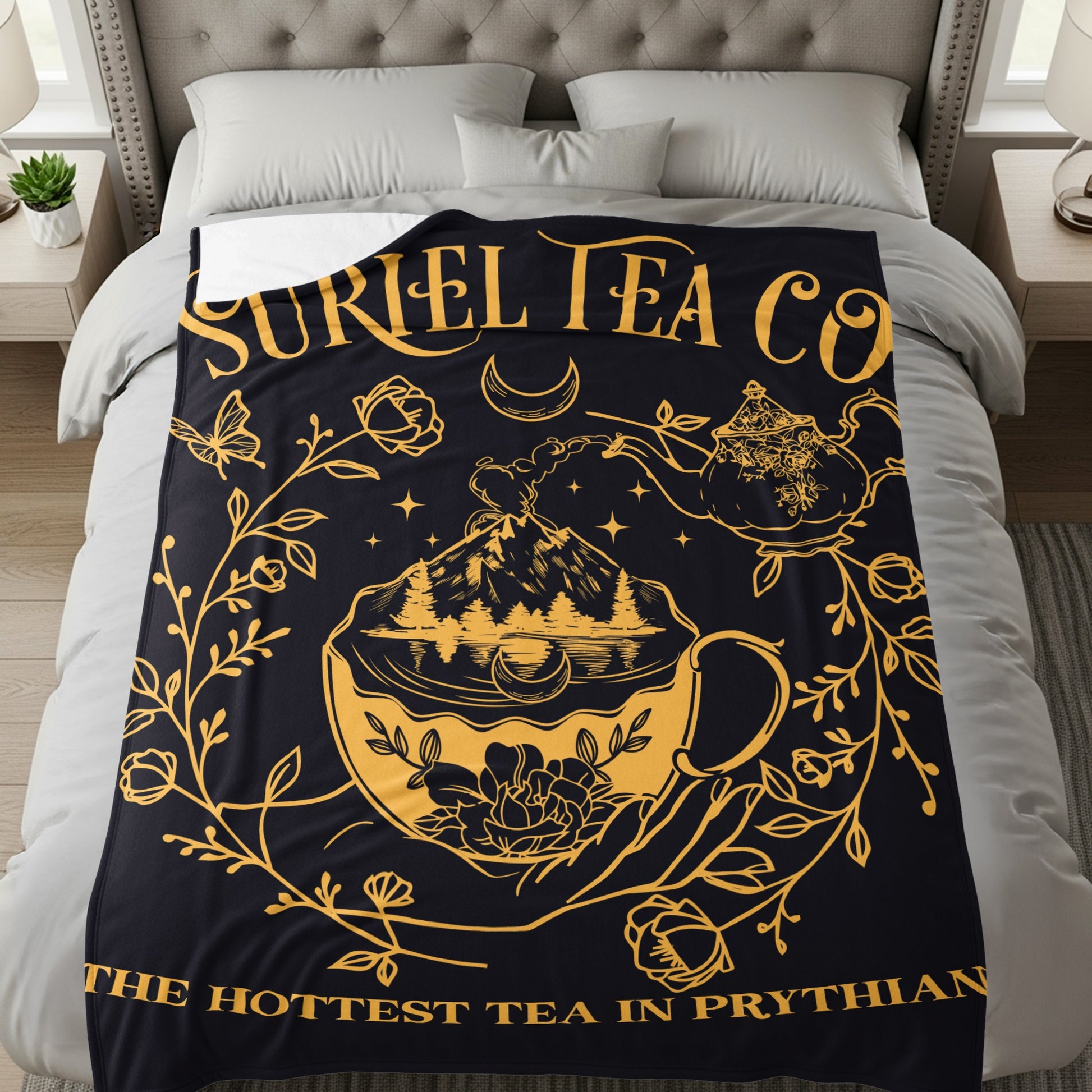 Suriel Tea Co The Hottest Tea in Prythian Blanket