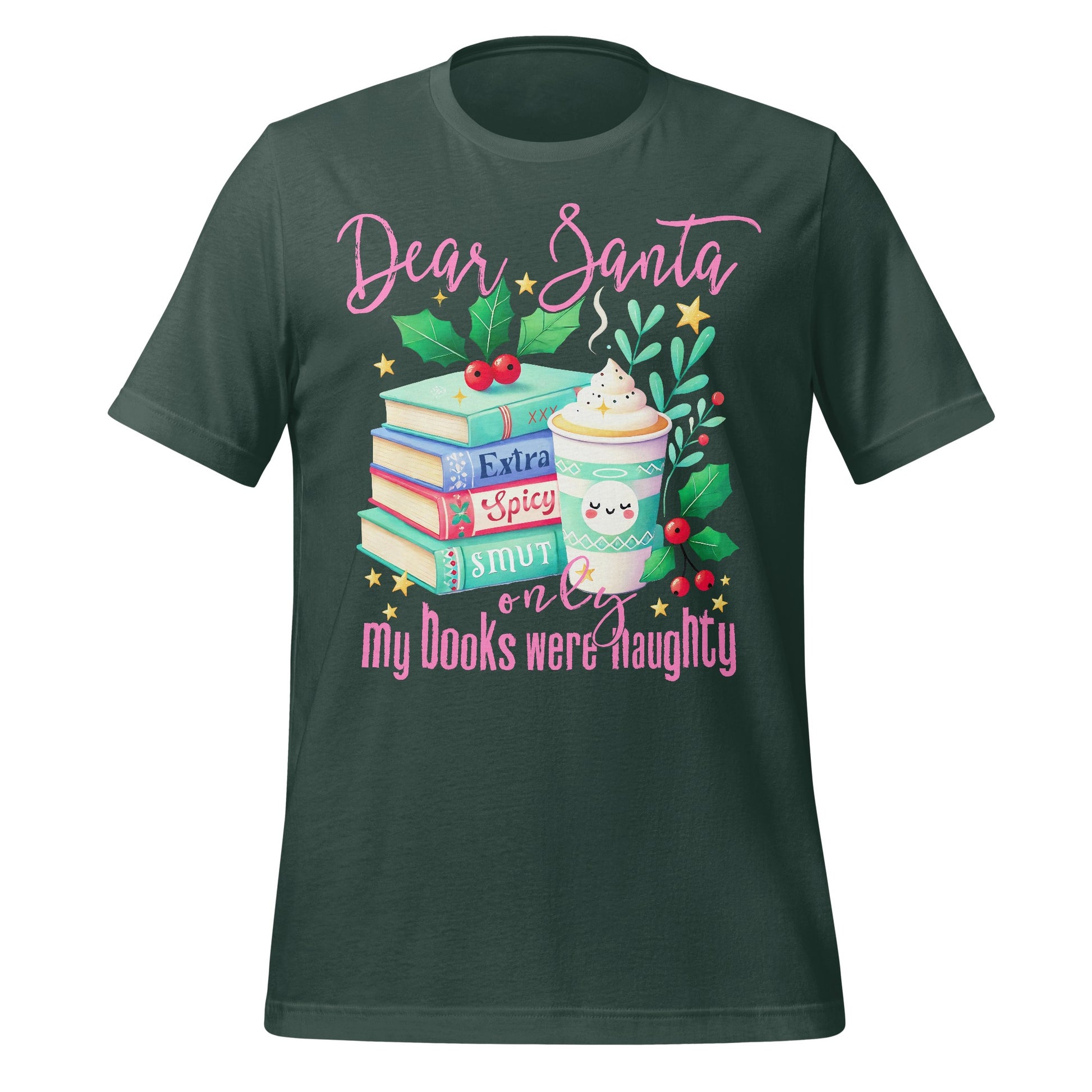 Dear Santa My Books Were Naughty Graphic T-Shirt