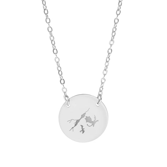 Intricate Tree Design Pendant with Delicate Chain Necklace