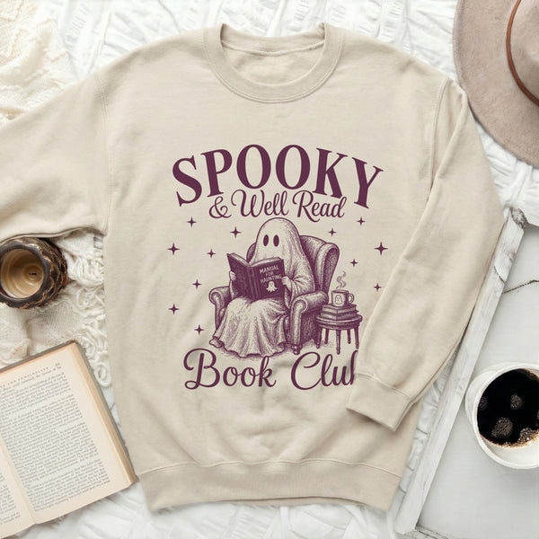 Well Read Ghost Sweatshirt in Sand