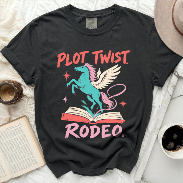 Plot Twist Rodeo Tee in Black