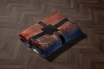 Cozy Blanket with Stunning Cityscape Design