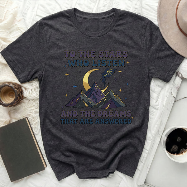 Starlit Illyrian Flight Tee in Dark Grey Heather