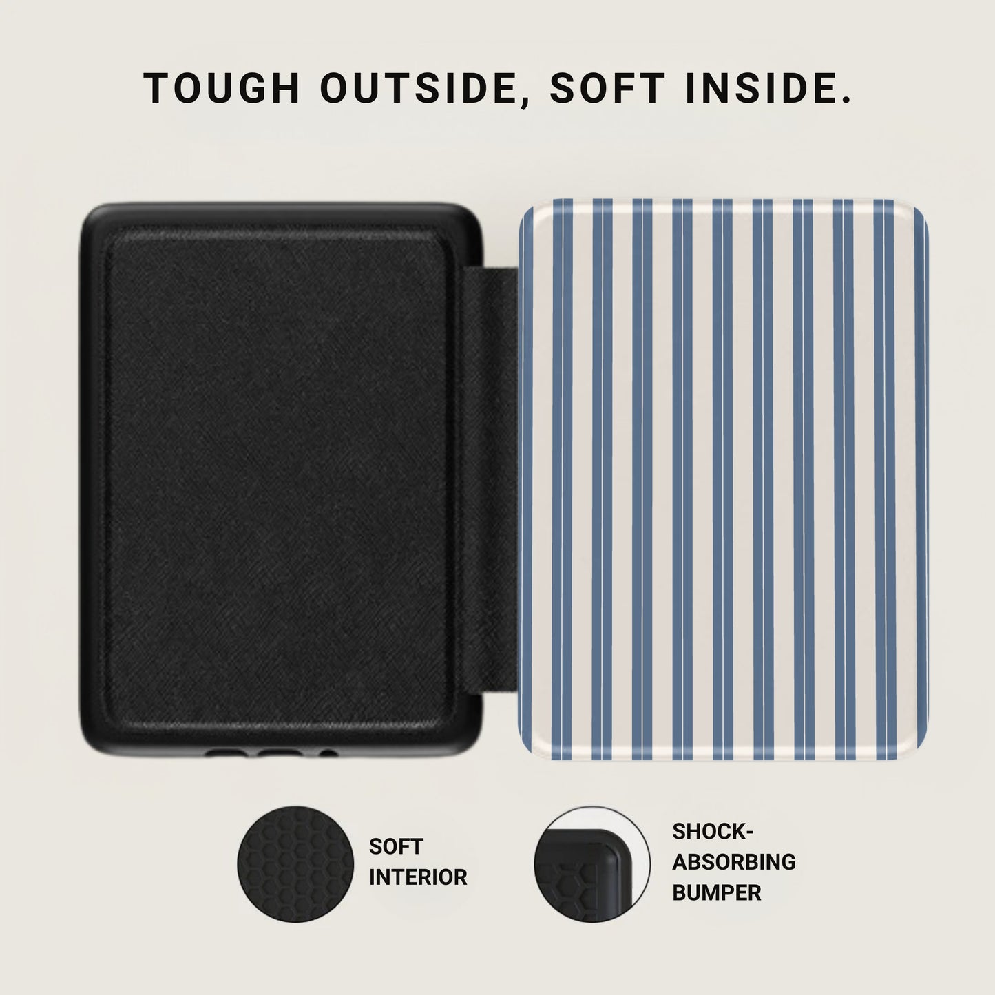 Tough Outside Soft Inside Shock-Absorbing Bumper Case