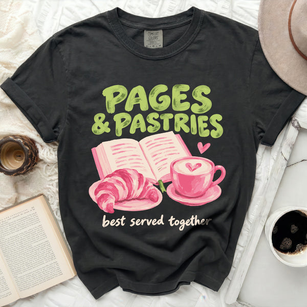 Pages & Pastries Tee in Black