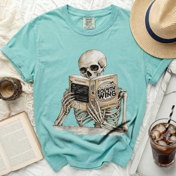 Fourth Wing Skeleton Tee in Island Reef