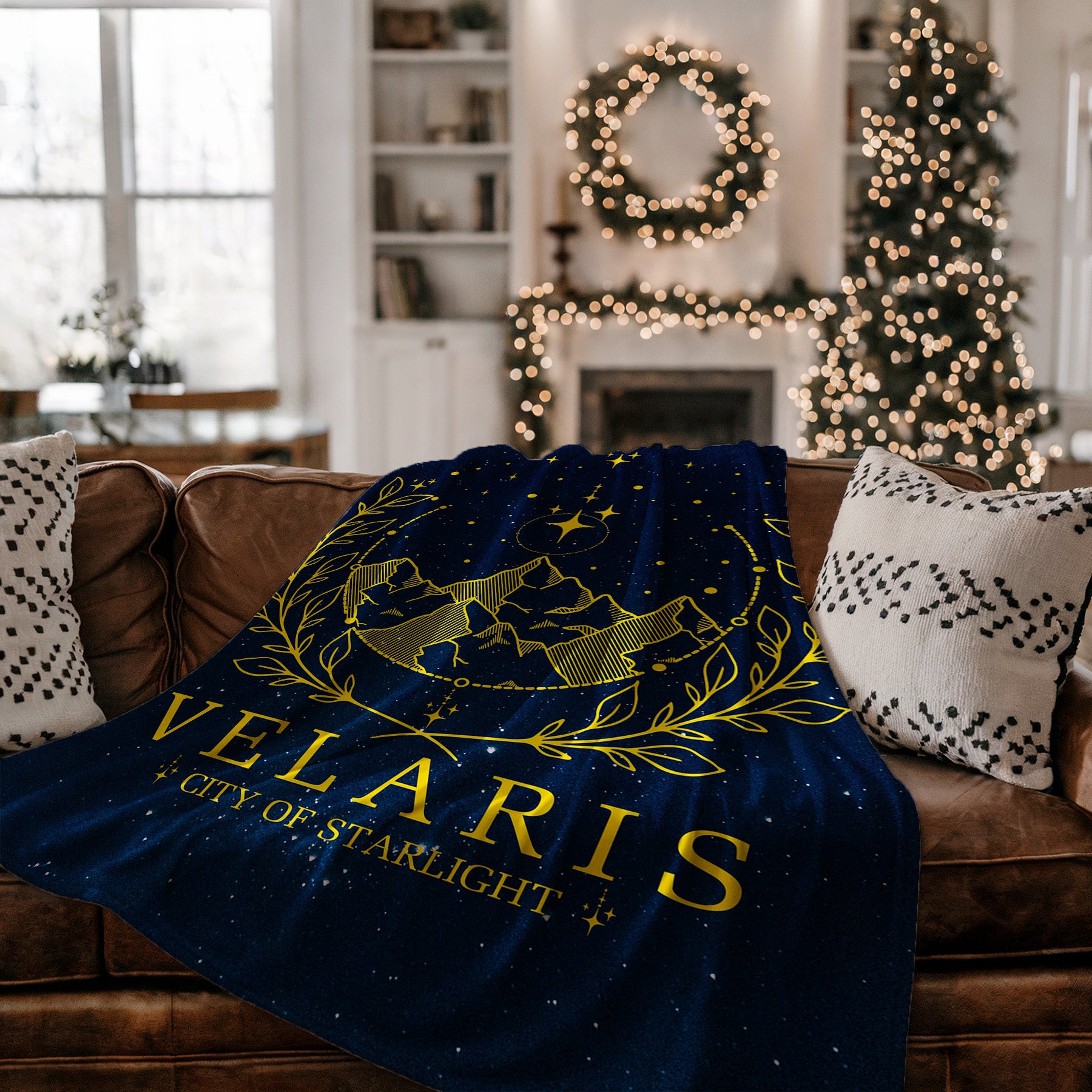 Velaris City of Starlight Blanket Starry Design