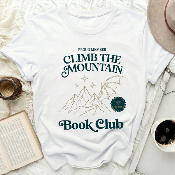 Book Club Mountain Wing Tee in White