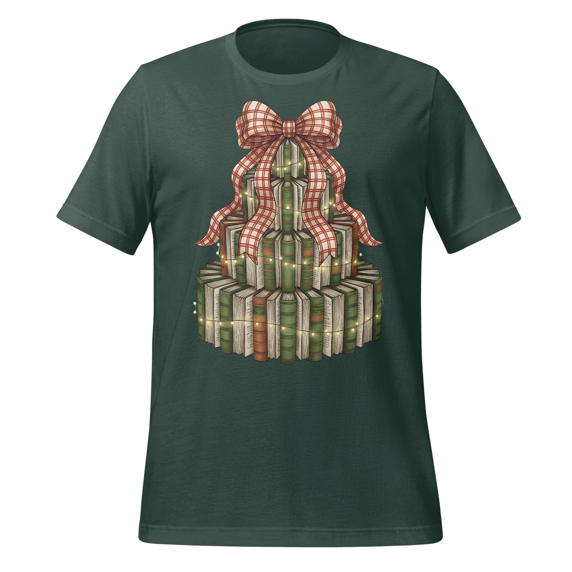 Festive Stacked Books with Bow Graphic Tee product