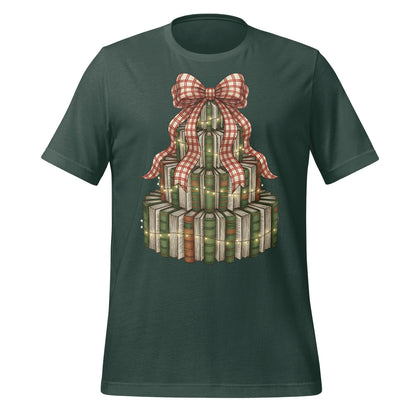 Festive Stacked Books with Bow Graphic Tee product
