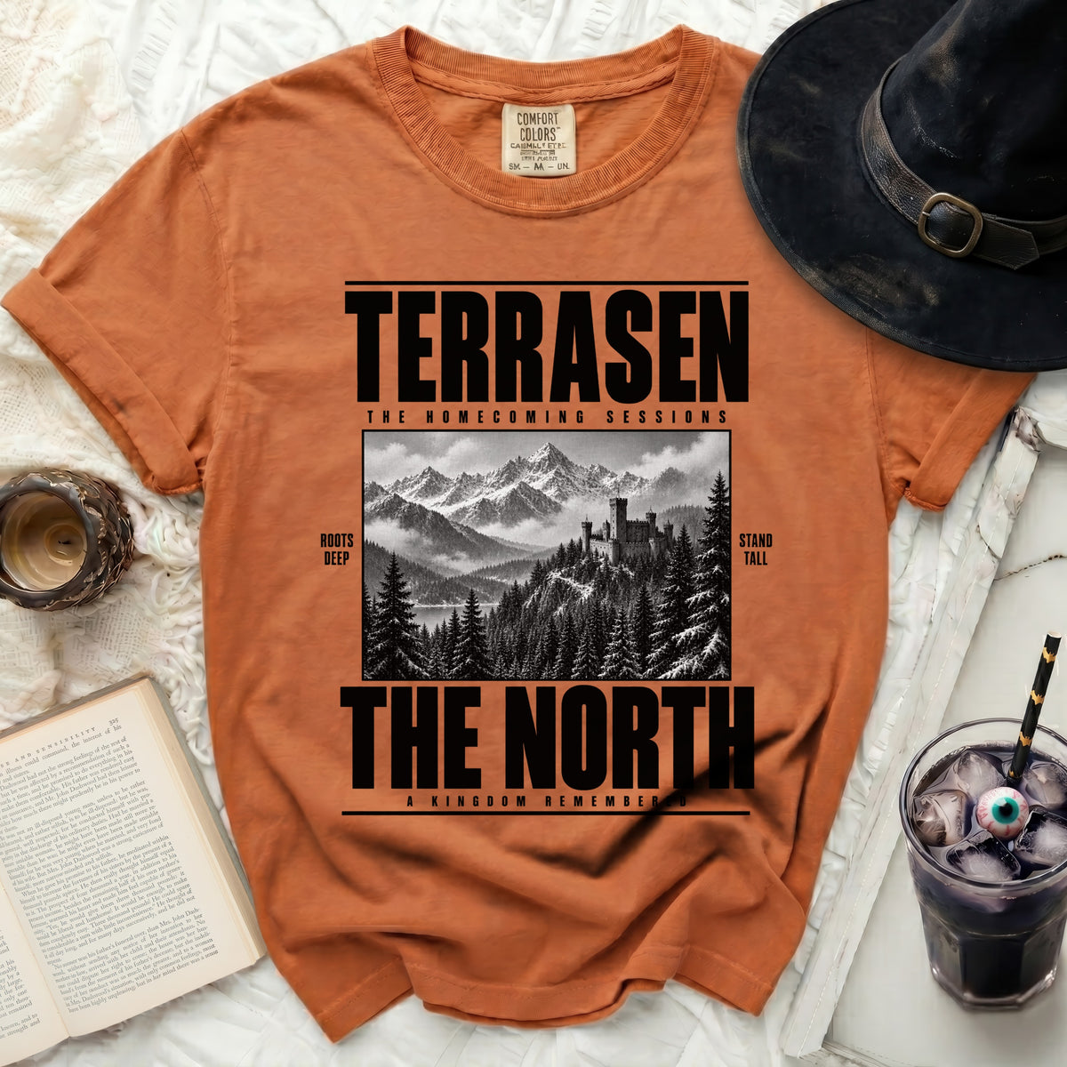Terrasen The Homecoming Sessions The North A Kingdom Remembered graphic t-shirt.