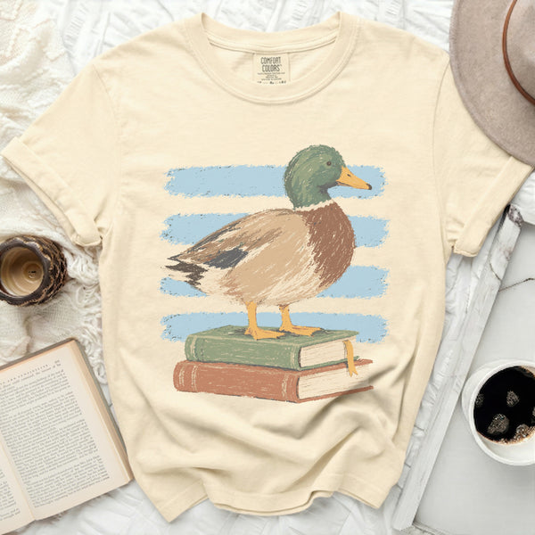 Scholar Mallard Tee in Ivory