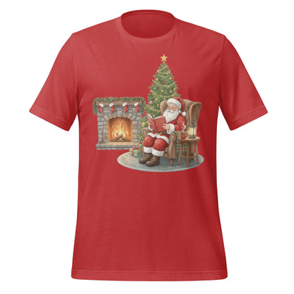 Cozy Christmas Scene Santa T-Shirt Holiday Style