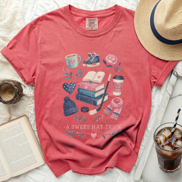 A Sweet Hat Trick Fan Tee in Watermelon