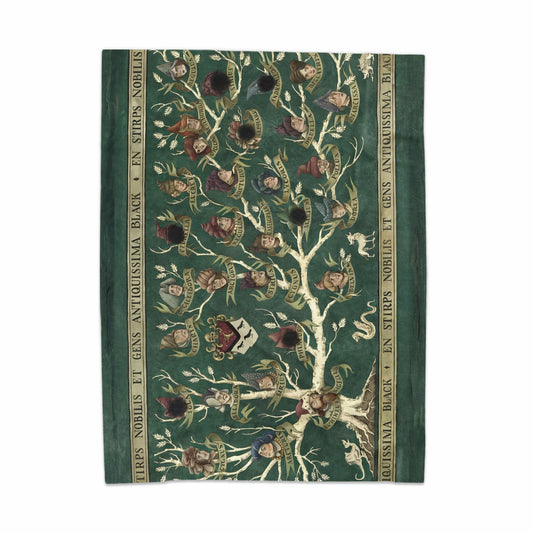 Ancient Family Tree Tapestry with Detailed Lineage