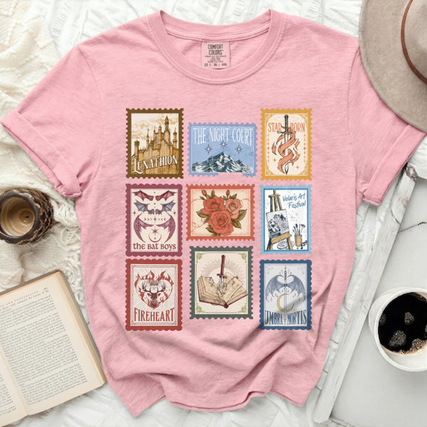 Maas Fandom Stamp Tee in Blossom