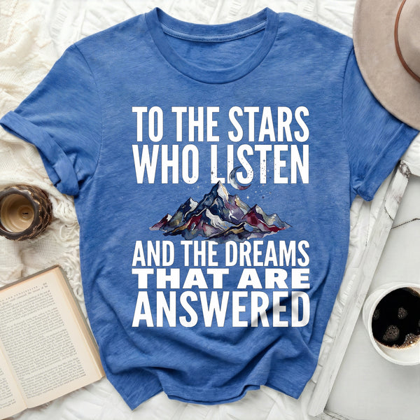 Night Court Statement Tee in Heather True Royal