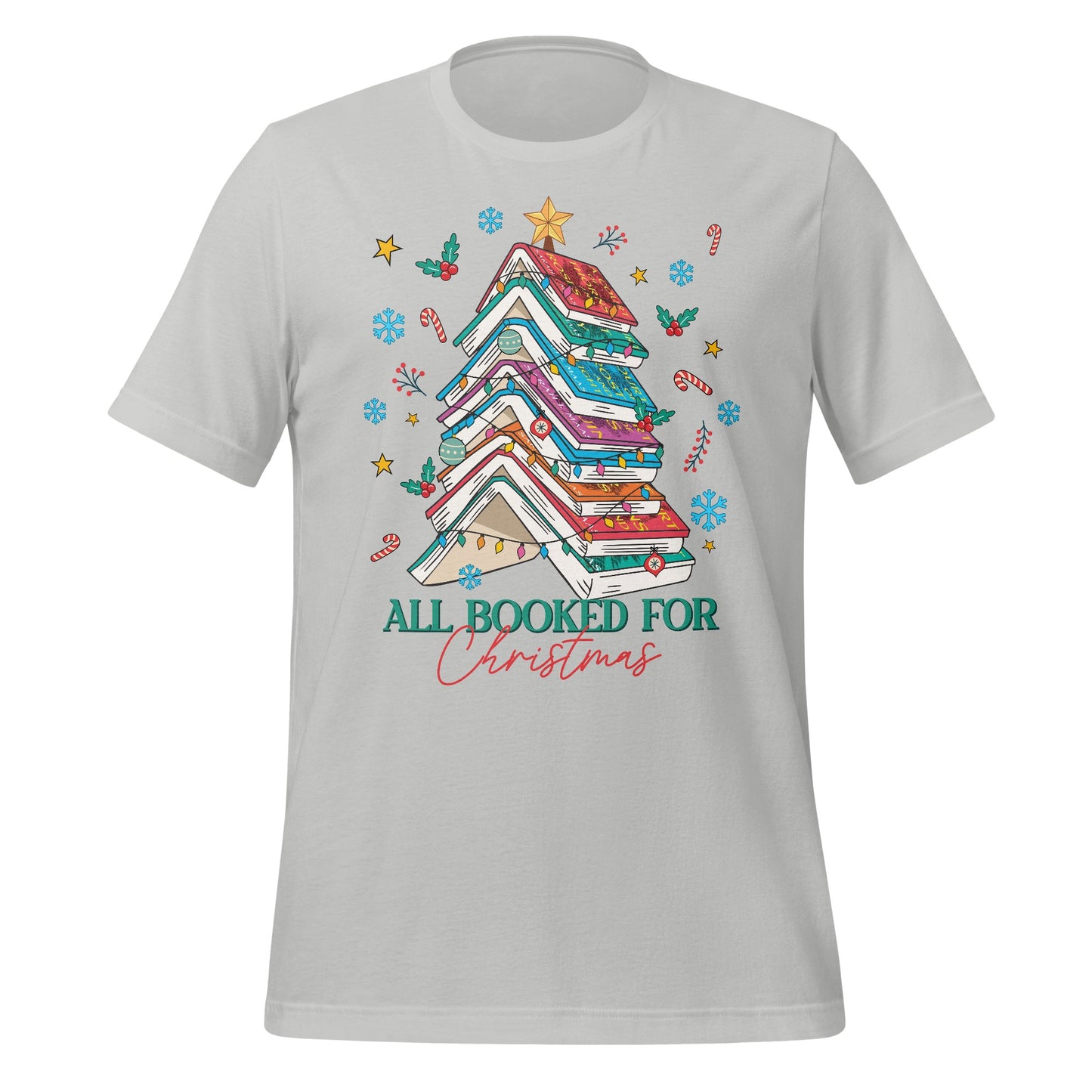 All Booked for Christmas Festive T-Shirt Product