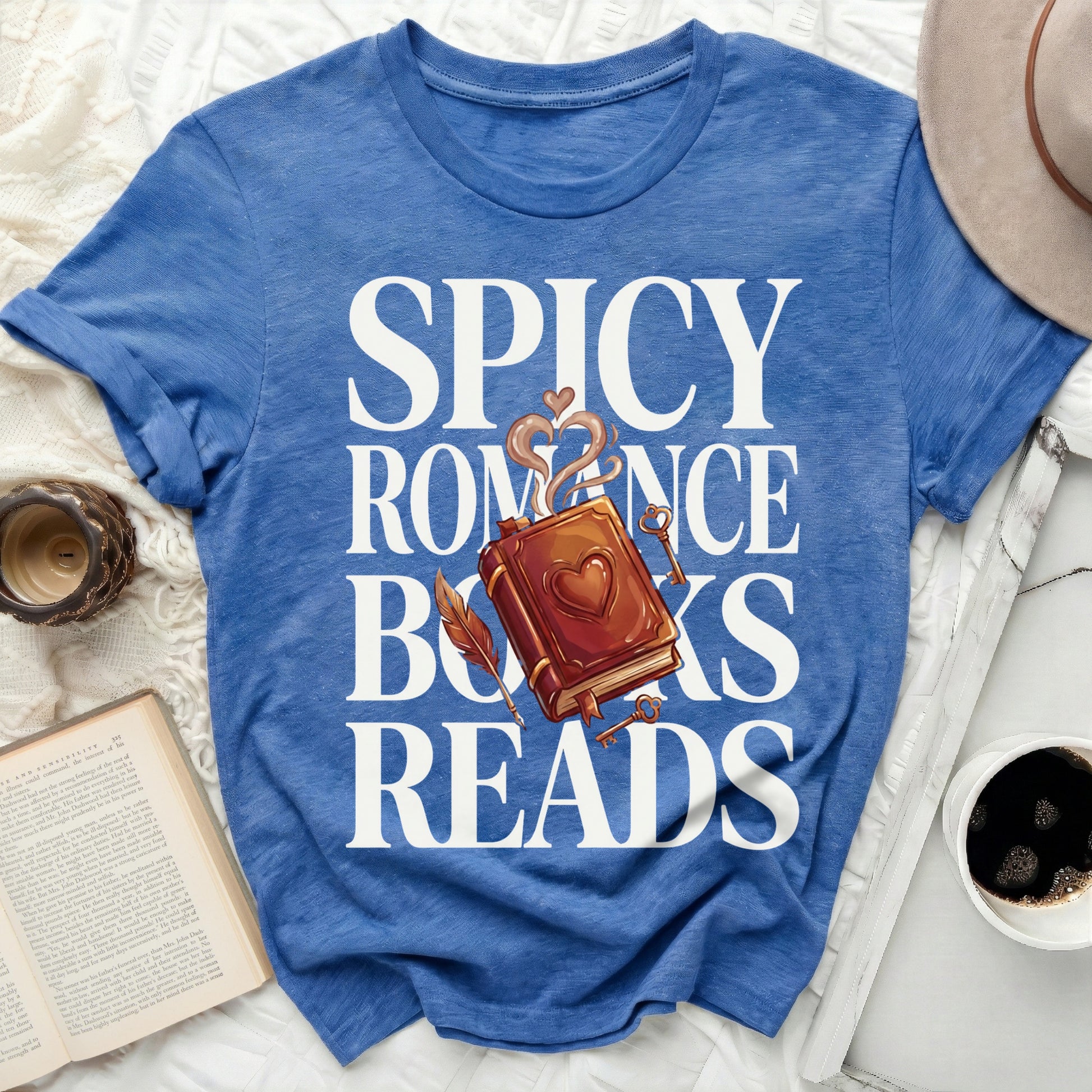 SPICY ROMANCE BOOKS READS Blue Graphic product type