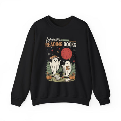 Forever Reading Books Ghosts Graphic Sweatshirt