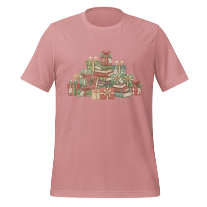 Festive Holiday Gift Stack Printed T-Shirt
