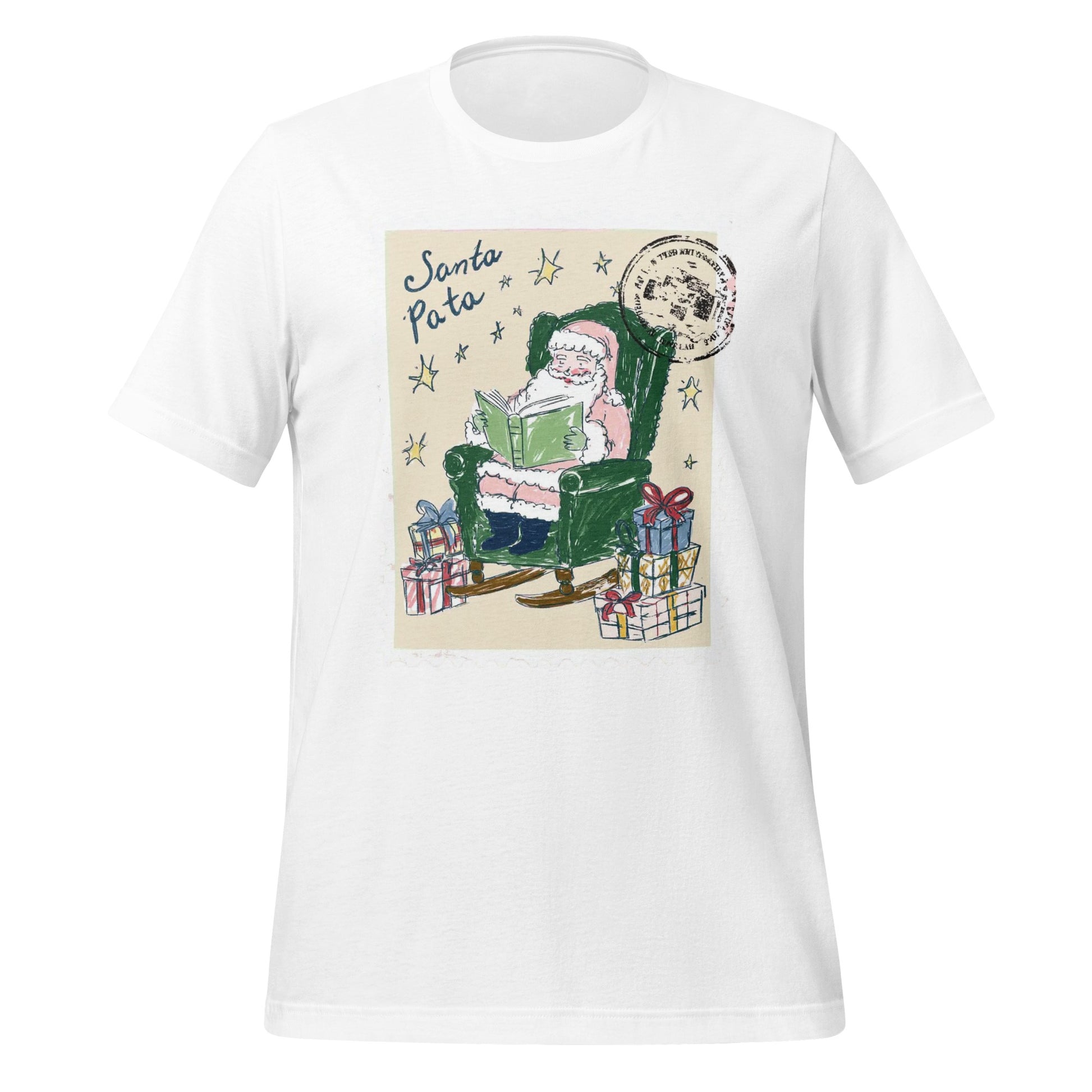 Santa Pota Design with Santa and Gifts T-shirt