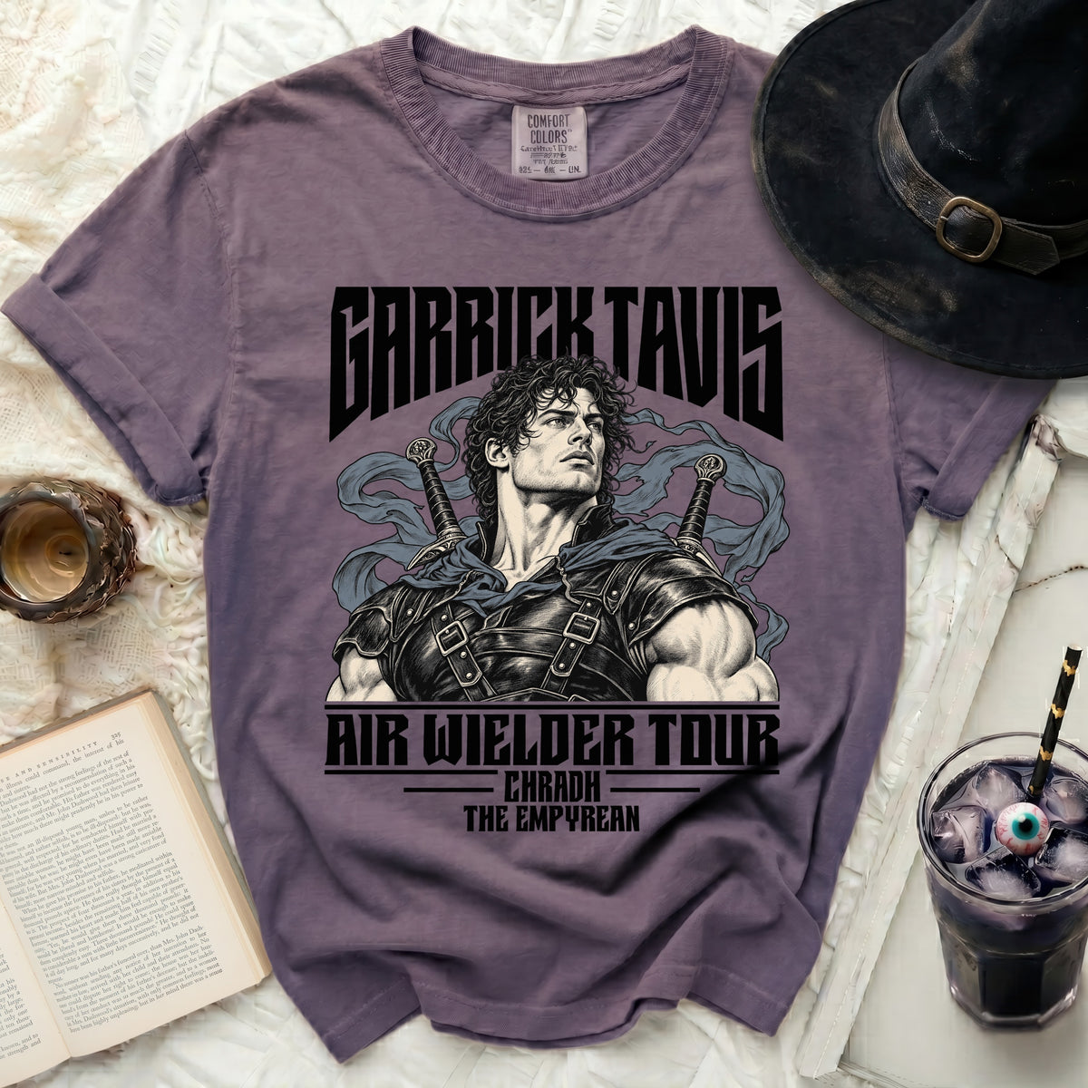 Garrick Tavis Air Wielder Tour t-shirt with illustration and text.