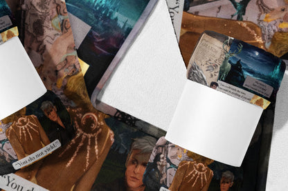 Fantasy Characters Collage Poster with Colorful Art