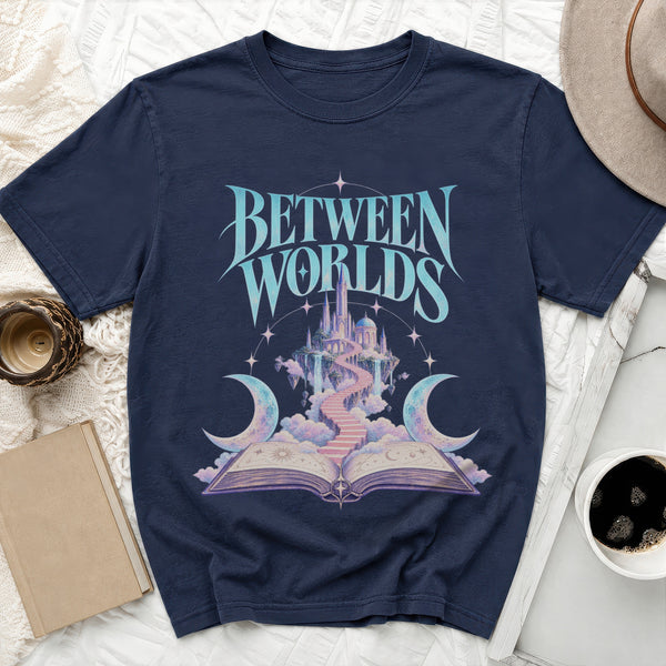 Between Worlds Tee in True Navy