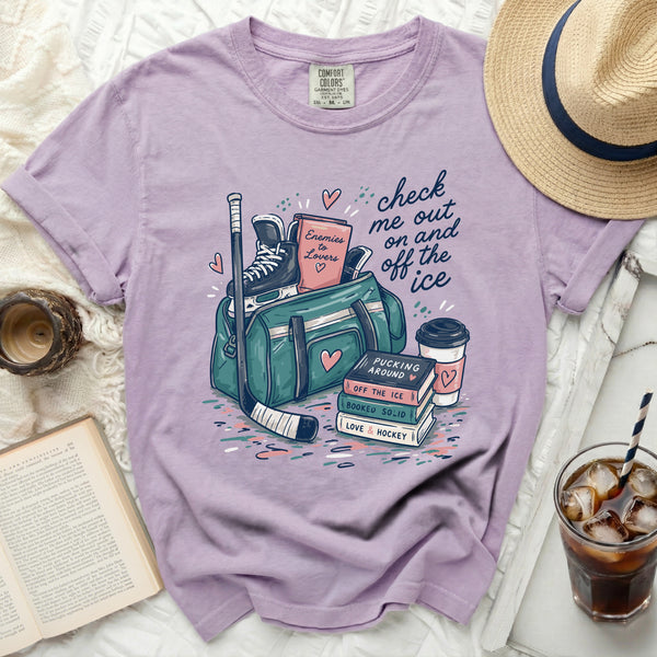 Hockey Romance Vibe Tee in Orchid