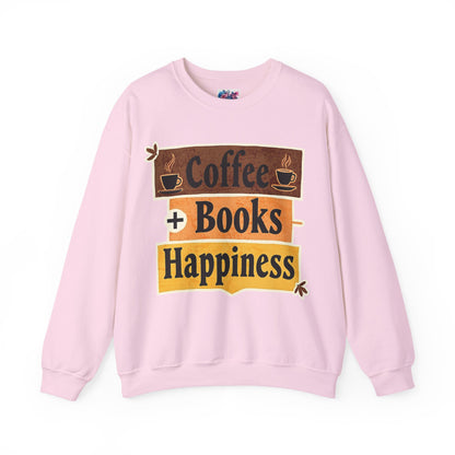 "Coffee + Books = Happiness" Sweatshirt