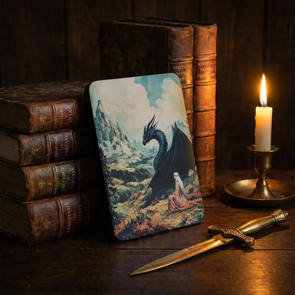Fantasy Dragon Woman Mountain Valley Art product type