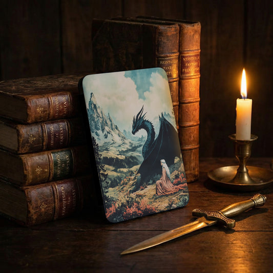 Fantasy Dragon Woman Mountain Valley Art product type