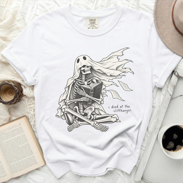 Cliffhanger Skeleton Tee in White