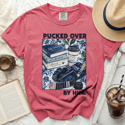 Pucked Over By Him Hockey Tee