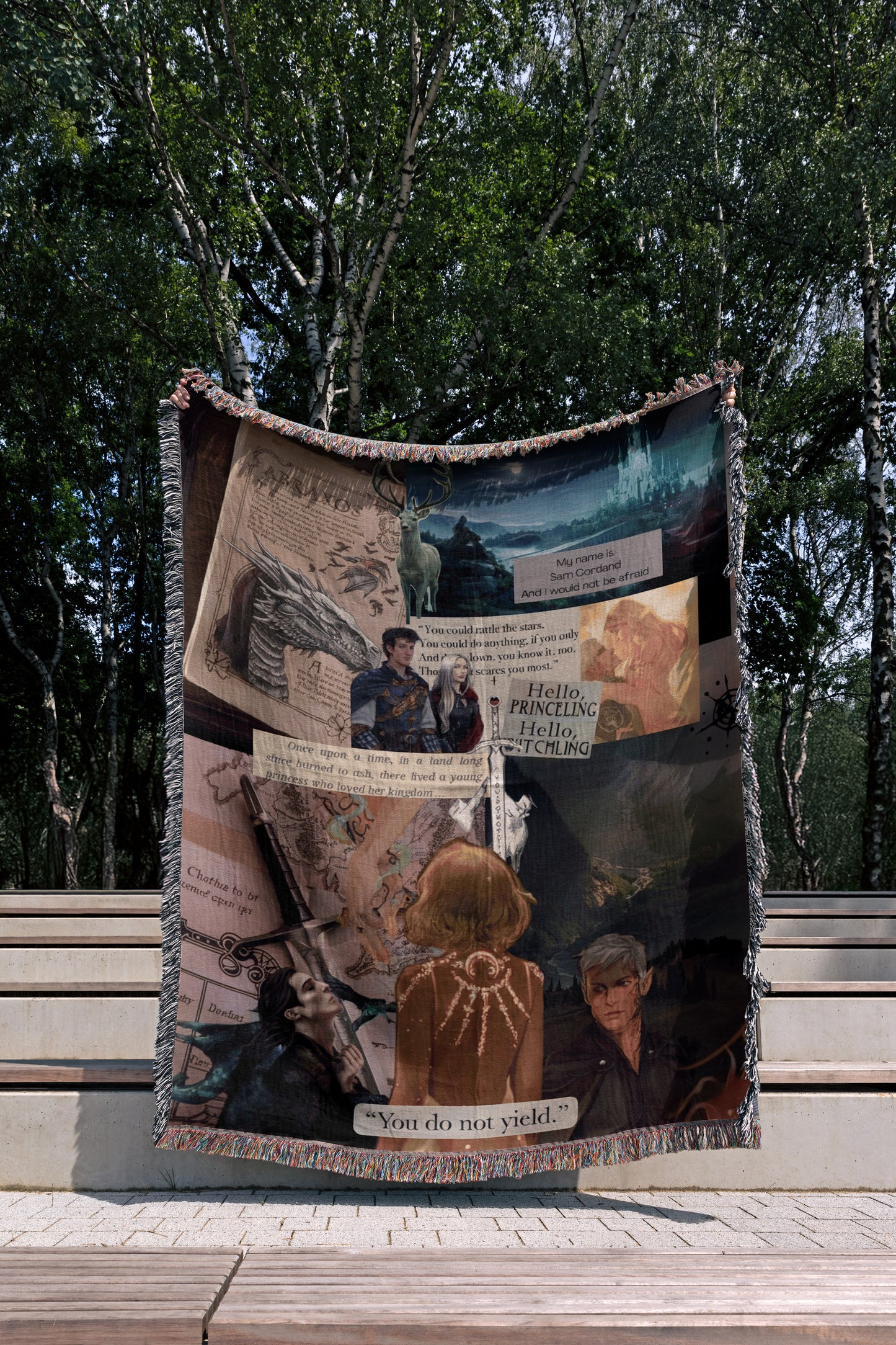 ✨ "To Whatever End" Woven Throw Blanket ✨