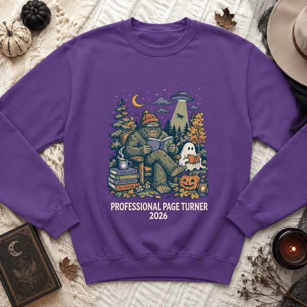 Cozy Cryptid Sweatshirt in Purple
