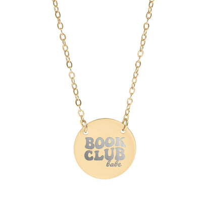 Book Club Babe Circle Necklace - MagicMerchEmporium