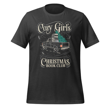 Cozy Girl's Christmas Book Club T-shirt