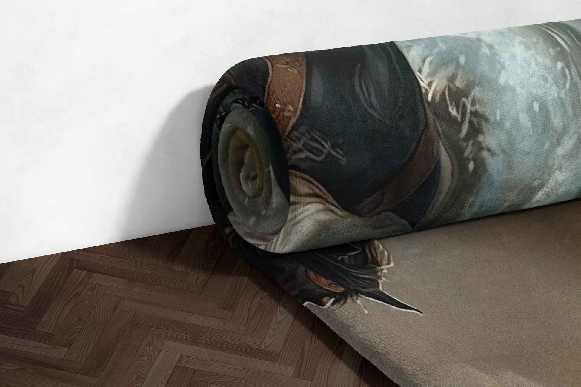 High-Quality Gaming Fantasy Illustration Roll Mat