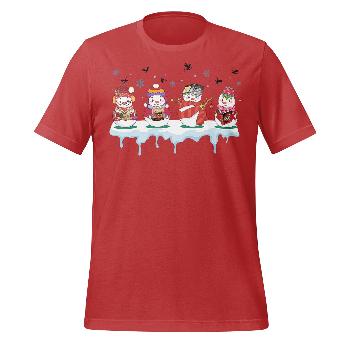 Cute Snowmen with Books and Snowman T-shirt
