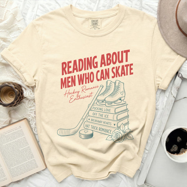 Men Who Can Skate Tee in Ivory