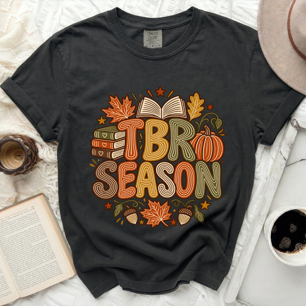 TBR Season Bookish Tee in Black