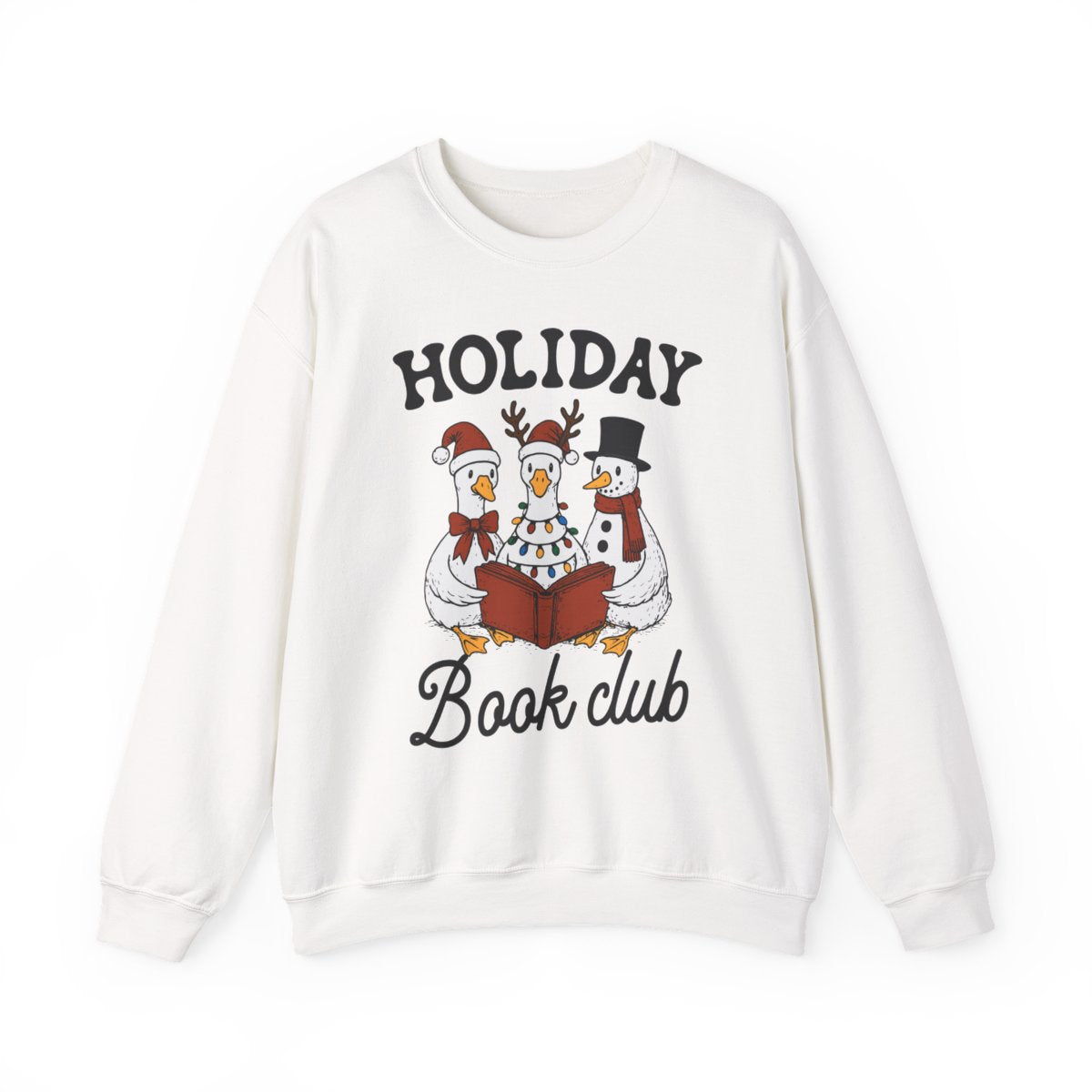 Holiday Book Club Festive Novelty Sweatshirt